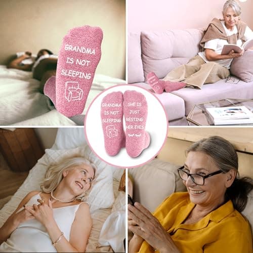 ONEHAUS Cool Funny Socks for Women, Grandma Gifts Ideals Great,Unique Mother Gifts Socks, Best Mother's Day Gifts from Grandson Granddaughter — view 2