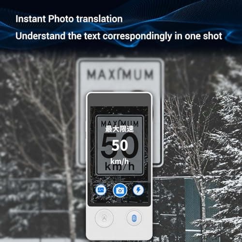 Wooask Offline Translator Device W12 144 Languages 98% Accuracy 0.5s Instant Translation Ideal for Travel, Business, and Global Communication(with Lanyard and Protective Case) (White) — view 4