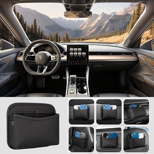 Car Seat Side Pocket Organizer, PU Leather Universal Car Pocket — view 6