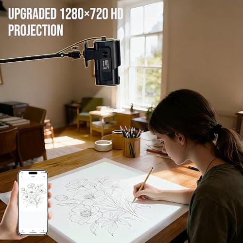 HI-REEKE Art Projector for Tracing, Smart Sketcher Drawing Projector Image on Wall and Canvas for Artists1 — view 2