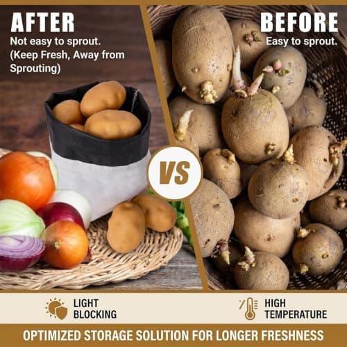 Wine cork Potato Onion Storage Bags 41x29 cm — view 5
