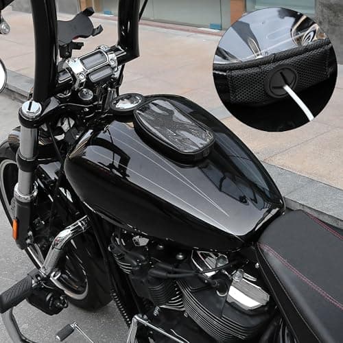 X AUTOHAUX Universal 7 Inch Magnetic Tank Bag Phone Holder Case Saddlebag — view 6