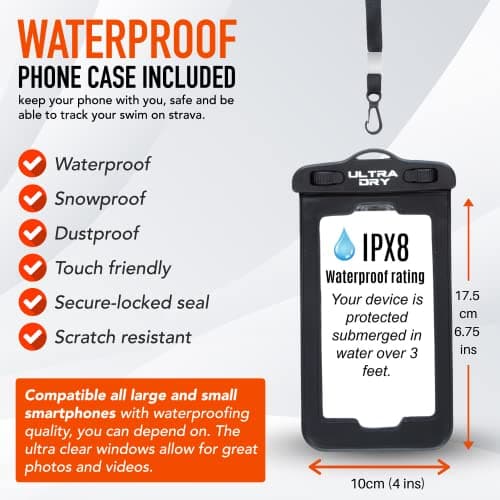 Premium 35L Waterproof Dry Bag Backpack, Sack with Phone Dry Bag, Perfect for Boating/Kayaking/Hiking/Canoeing/Fishing/Rafting/Swimming/Camping/Snowboarding (Blue, 35 L) — view 6