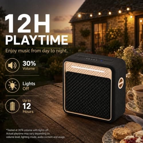 MADDECKERS GB01 Bluetooth 6.0 Speaker, 10W DSP, RGB, Silicone Leather, IPX6 — view 5