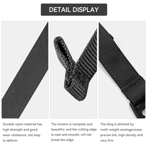 HIKEMAN Tactical Rush Tier System - Adjustable Molle Backpack Straps,Fastening Straps with Buckle Clips,Outdoor Compression Bundling Strap,Expansion Module Accessory Luggage Strap (Army Green) — view 6