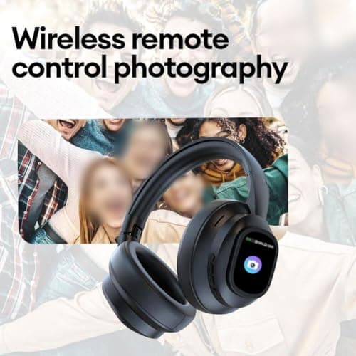 Headphones Over Ear, AI Translation Wireless Headphones Real Time, 169 Languages, With Detachable LCD Touch Screen, 46 Hours Playtime for Travel, Meeting, Study — view 6