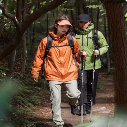 Rockreyoa Nordic Walking Poles Carbon Fibre Monopod Playpen Nordic Foldable Hiking Poles Women Men Telescopic Trekking Poles for Outdoor Hiking Camping Mountaineering White — view 5