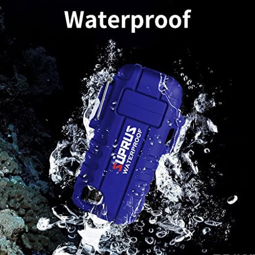 SUPRUS Windproof Waterproof LED Rechargeable USB C Candle Lighter Outdoors Blue — view 2
