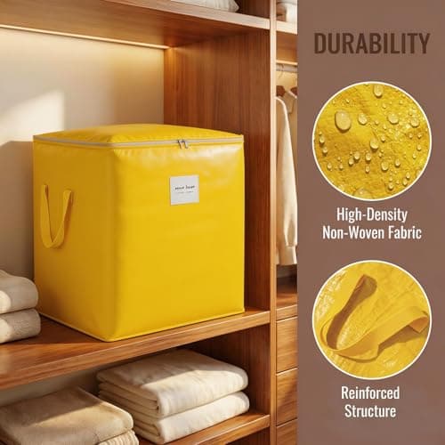 190 L Waterproof Storage Bag Yellow Durable Extra Large — view 3