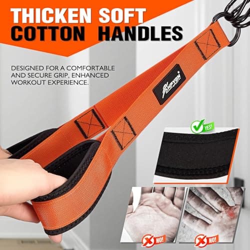 HPYGN Resistance Bands Training for Arms, Biceps, Triceps, Back, Abs, Shoulders, Exercise Bands with Handles, Door Anchor, Heavy Duty Home Gym Workout Equipment for Tricep Pushdowns, Face Pulls — view 4