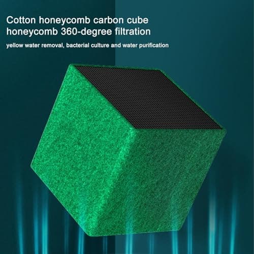 Horse Water Trough Purifier - Stock Tank Filter Cube, Activated Charcoal Aquarium Purifier, Eco Friendly Pond Water Cleaner, Odour Removal Aquatic Filtration Tool | For Livestock Drinking — view 3
