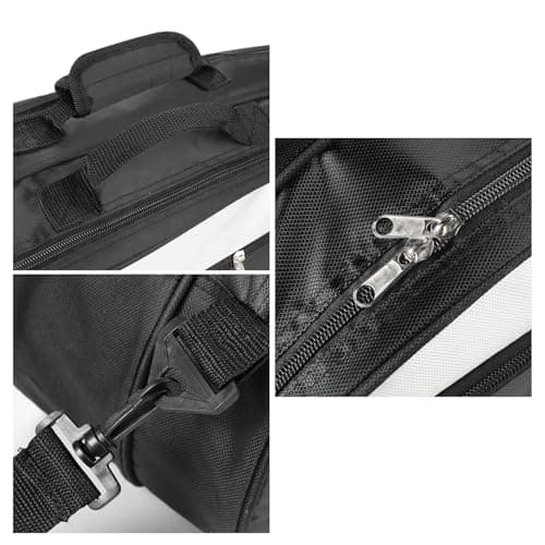 ITODA Large Capacity Waterproof Tennis Bag 6 Pack Badminton Racquet Handbag Portable Squash Racket Carrying Bag Adjustable Strap Battledore Sport Duffel Gym Equipment Carry Case Black — view 2