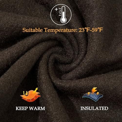 Moon Wood 7 Pack High Waisted Leggings for Women Stretchy Soft Fleece Lined Leggings Tummy Control Warm Thermal Leggins for Workout Gym Sport — view 5