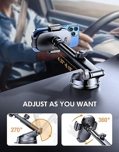 Mohard Car Phone Holder, [Never Fall] Ultra Sturdy Phone Holder for Cars — view 5