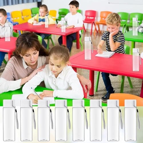 20Pcs Plastic Water Bottle Bulk 450ml, Reusable Leak Proof Drink Bottles — view 5