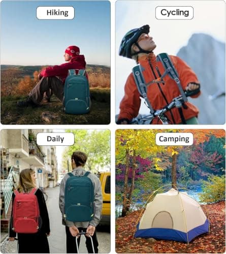 MRPLUM 30L Rucksack Foldable Ultralight Packable Backpack,Dark Green — view 6