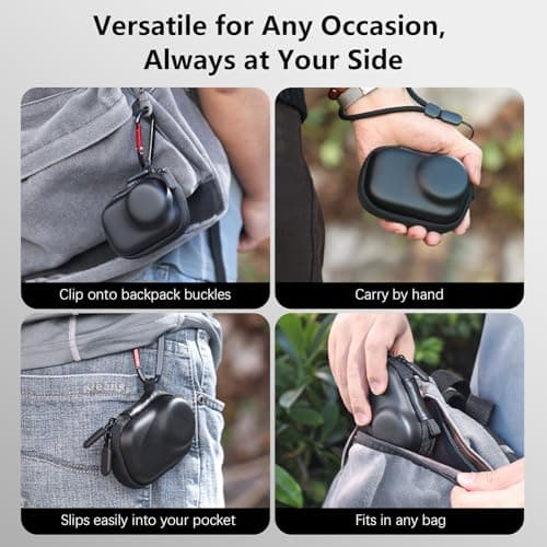 AMAZEAR Carry Case for DJI OSMO Action 6 Accessories, Black — view 5
