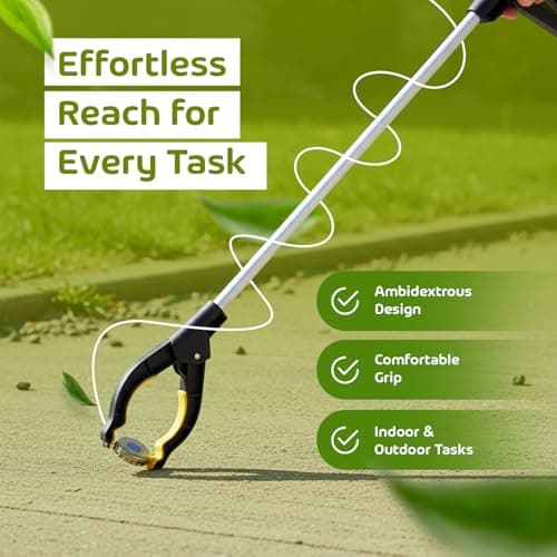 ZOPPER Litter Picker Twin Pack 76cm - Pair of Grabber Tools for Garden & Cleanup - Lightweight Reacher Claw for Elderly, Family Use & Community Events - Spring Action Trash Picker Duo — view 3