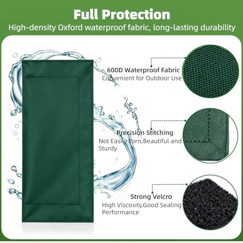 8-Pack Outdoor Extension Cord Safety Cover, 11.2 x 6 Inch, 600D Oxford Cloth Waterproof Weatherproof Plug Connector Protector with Velcro Closure, Non-Plastic Outlet Cover for Garden, Patio, Yard — view 3