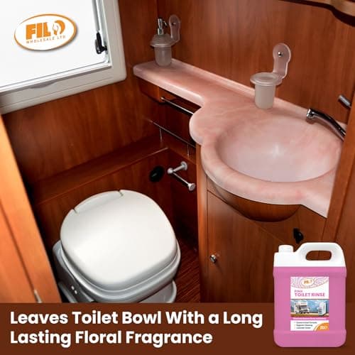 Filo Pink Toilet Rinse 2L, Concentrated Caravan Toilet Chemicals, Lavender Scent, Motorhome Fresh Flush Fluid, Eco Friendly Odour Eliminator for Portable Toilets — view 3