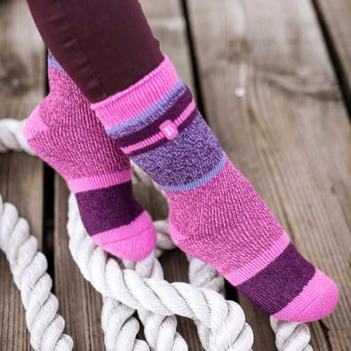 HEAT HOLDERS – Womens Thermal Socks, Thick Fluffy Winter Socks Size 4-7 | Warm Socks for Indoor & Outdoor Wear (UK, Numeric, 4, 7, Regular, Regular, Navy/Dark Teal) — view 5