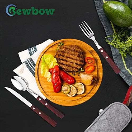 Premium Quality Stainless Steel Travel Utensils Set with case, Healthy & Eco-Friendly 3pc Full Size Fork, Spoon, Portable, Reusable Utensils with case — view 4