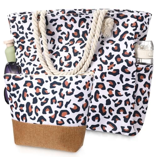 ViEinkaufen 2 Pack Waterproof Beach Bag,Beach Bags for Women with Pockets