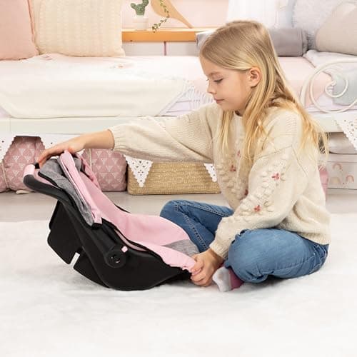 Bayer Deluxe Dolls Car Seat - Baby Doll Travel Car Seat, with Sun Canopy — view 2