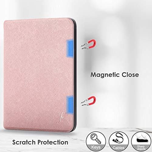 Forefront Cases Case for New Amazon Kindle (16 GB) 6" (11th Generation - 2024 & 2022 Models) - Rose Gold - Slim, Light & Protective, Smart Auto Sleep-Wake Function Cover for Kindle 6" — view 3