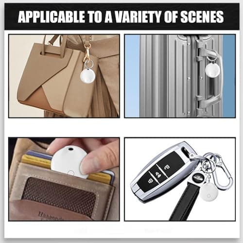 Smart Tracker Tag, YiYunTE 2 Pack Item Key Finder Locator compatible with Find My App(iOS only), Kids Children Tracking Tag Device, Small Bluetooth GPS Tracker for Cat Dog Pet Wallet Luggage — view 6