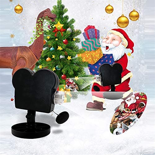 Christmas Halloween Window Projector Lights,12 Movies Festival LED Projection Decoration Spotlight,Switch Between 6Christmas＆6Halloween, for Indoor Outdoor Party Turns Your Windows into Movie — view 5