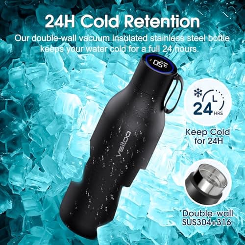 VSITOO S1 Max 33oz Insulated Stainless Steel Self-Cleaning Water Bottle — view 6