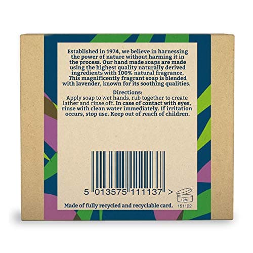 Faith In Nature Natural Lavender Hand Soap Bar, Relaxing, Vegan & Cruelty Free, No SLS or Parabens, 100g (Pack of 2) — view 2