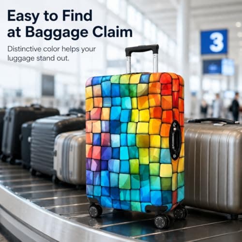 Elastic Luggage Cover 29-32 Inch XL, Dustproof Stretch Suitcase Protector — view 2