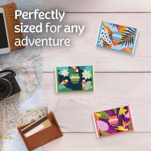 Kleenex® On-the-Go Wallet Facial Tissues – Multipack 3 Tissue Packs — view 6