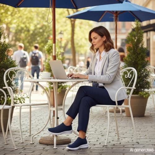vibdiv Slip on Trainers for Women Walking Shoes Ladies Trainers 5UK 39EU — view 2