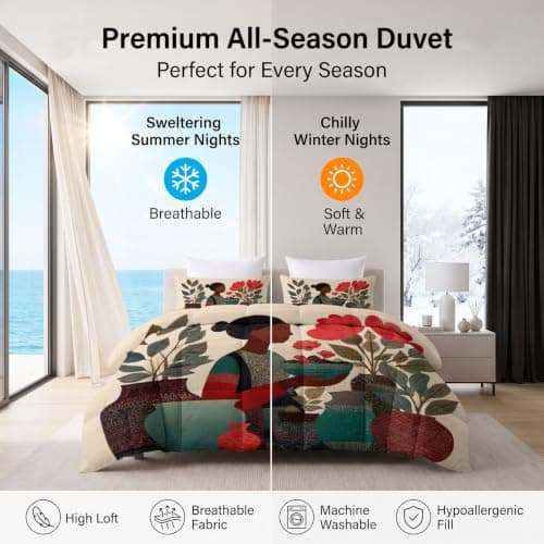 Bohemian Portrait 10.5 Tog Coverless Duvet King 220 x 240cm Comforter — view 4