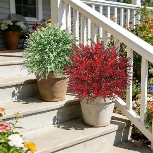 Artificial Lavender Ground Stake 55x40cm Faux Outdoor Garden — view 5