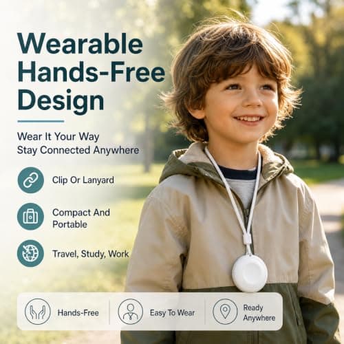 Wearable Language Translator Device, Two-Way Voice University Essential — view 5