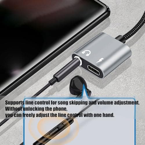 Qusinfc Portable Type C Headphone Charging Adapter Metal Housing Design With Noise Cancelling For Smart Devices Travel Type C To Adapter — view 4