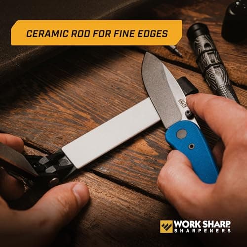 Work Sharp Guided & Folding Field Sharpener UK - Portable Outdoor Multi Knife and Tool Sharpener - Compact Travel Manual Guided Professional Sharpening System Tool for Knives (Folding Field Sharpener) — view 4