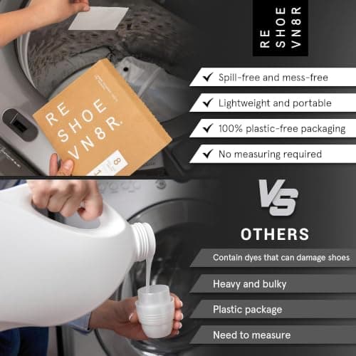RESHOEVN8R Laundry Sheets - Eco-Friendly Shoe Wash Detergent — view 3