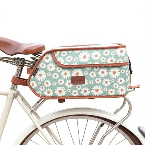 Waterproof Canvas Bicycle Pannier Bike Rear Rack Insulated Trunk Cooler Bag