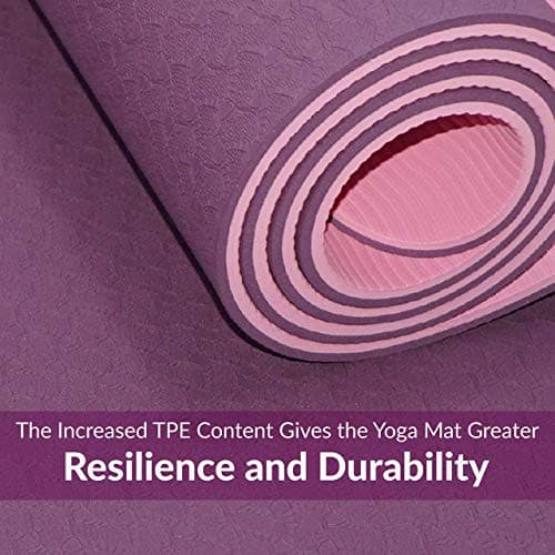 ComFy Premium Non-Slip TPE Yoga Mat – Eco-Friendly Workout Mat for Pilates, Meditation, 183cm x 61cm x 6mm — view 2