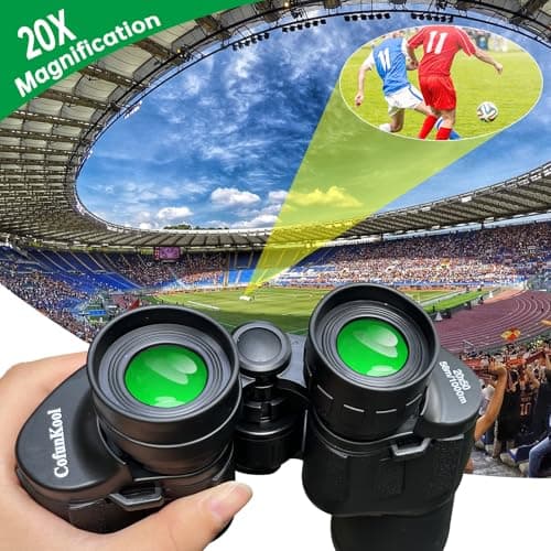 20x50 Binoculars for Adults High Power, HD Waterproof Large Eyepiece, with BAK4 Prism and FMC Lens, Portable Telescope for Bird Watching Hunting Football Concerts — view 3