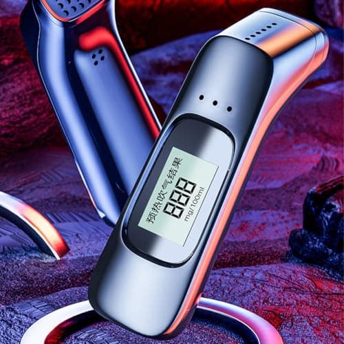 QUXVUIS Lightweight Portable Breathalyzer Tester For Adults Circular Professional With Battery With Accessory For Unisex Digital — view 4