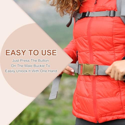 PATIKIL Quick Side Release Buckle 15mm, Metal Buckles, Bronze, 4Pcs — view 5