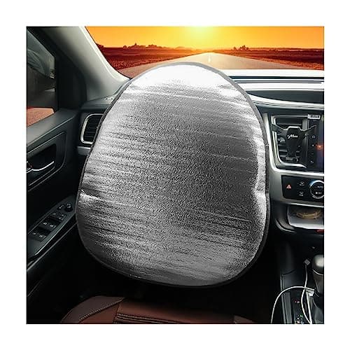 JNNJ Steering Wheel Sun Shade Cover, Car Steering Wheel Sun Block Anti-Heat Steering Wheels Sunshade Cover for Steers Wheel, Reflector Protector Accessories for Car Interior
