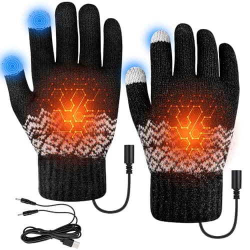 Yotako USB Heated Gloves for Men Women, Double-Sided Heating Hand Warmers