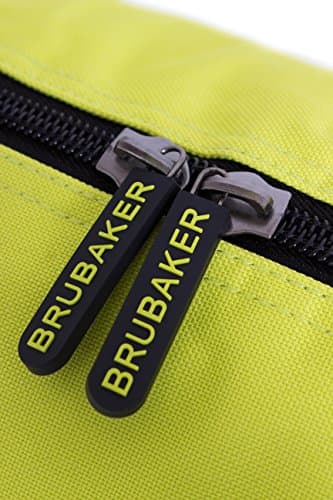 BRUBAKER Padded Ski Bag Skibag 'Carver Champion' for one Pair of Ski and Poles 190 cm Lime/Brown — view 4